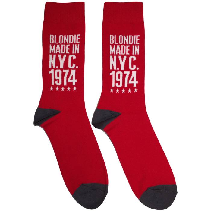 Blondie Unisex Ankle Socks: Made In NYC '74 (Rdeča) 220290