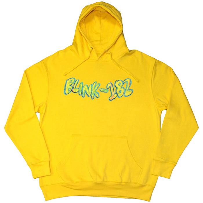Blink-182 Unisex Pullover Hoodie: Crayon (Rumena) 220293