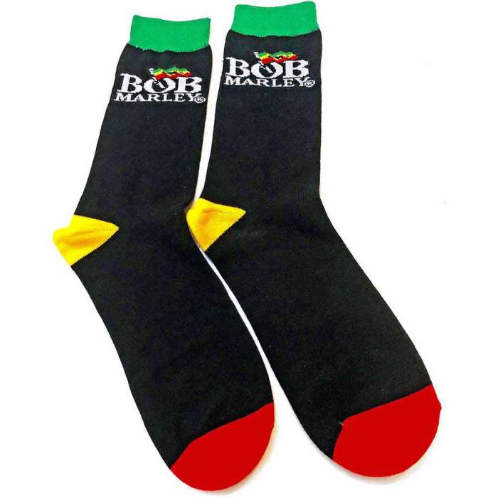 Bob Marley unisex gležnjarji nogavice Logo črne 220347