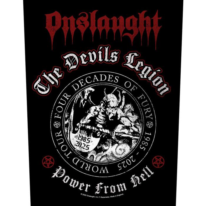 Onslaught The Devils Legion Hrbtni Našitek 220425