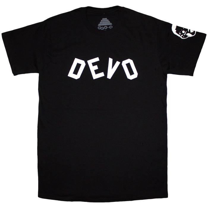 Devo Unisex T-Shirt: Booji Boy (črna, sleeve print) 220803