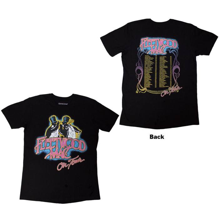 Fleetwood Mac Unisex T-Shirt: On Tour (črna, potisk na hrbtu) 220950