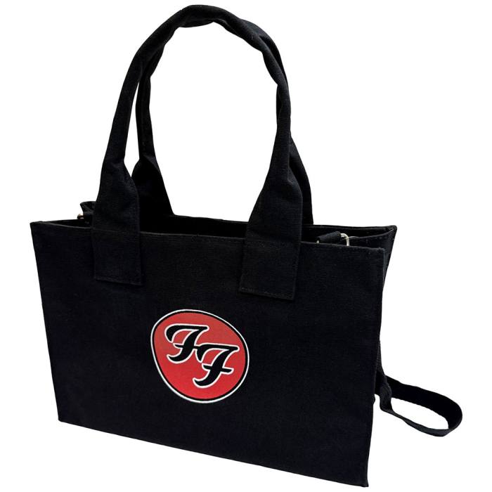 Foo Fighters Cotton Tote Bag FF Logo (črna, back print) 220980