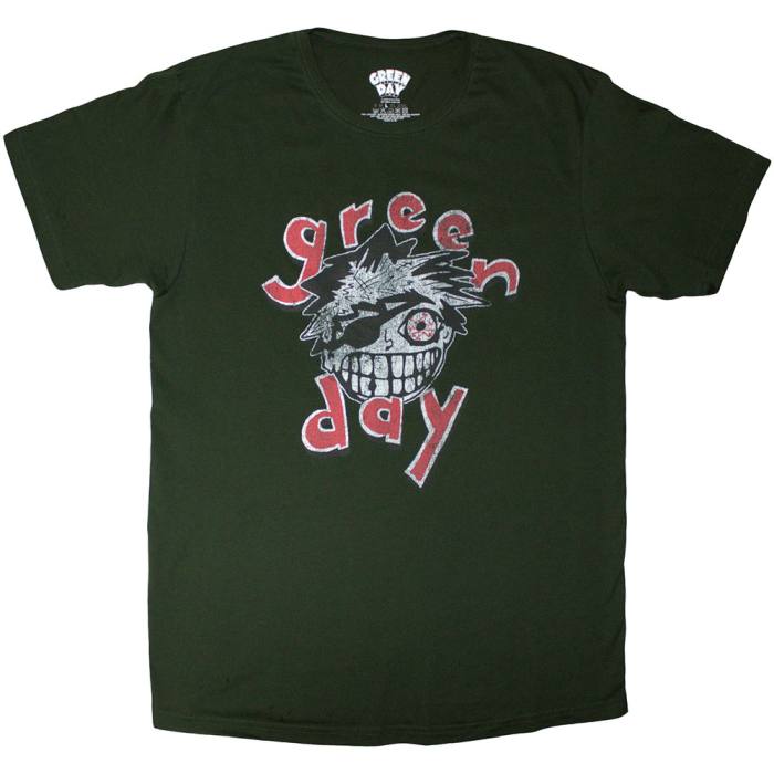 Green Day Unisex T-Shirt: Eye Patch (Zelena) 221034