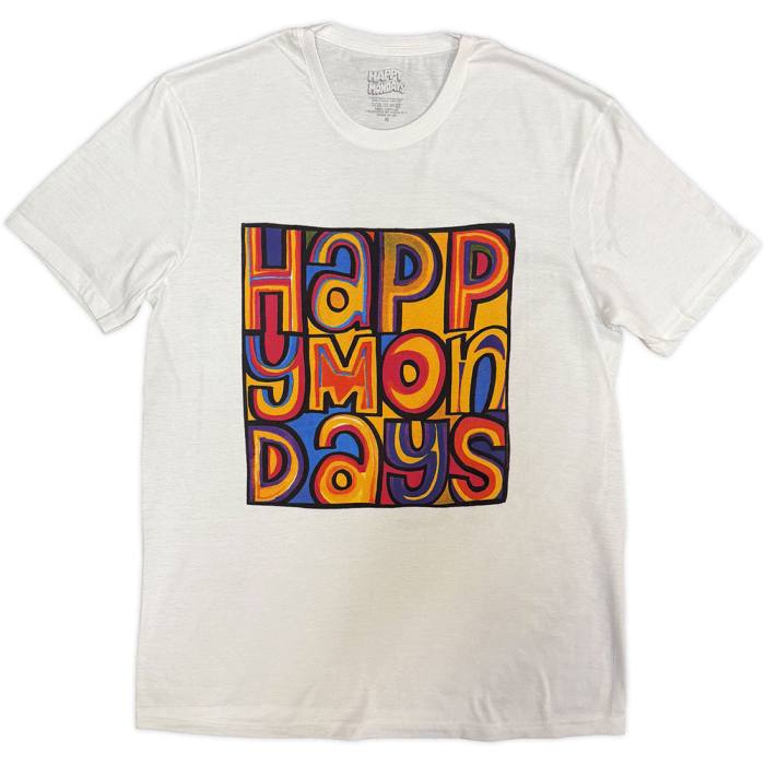 Happy Mondays Unisex T-Shirt: Greatest Hits (White) 221180