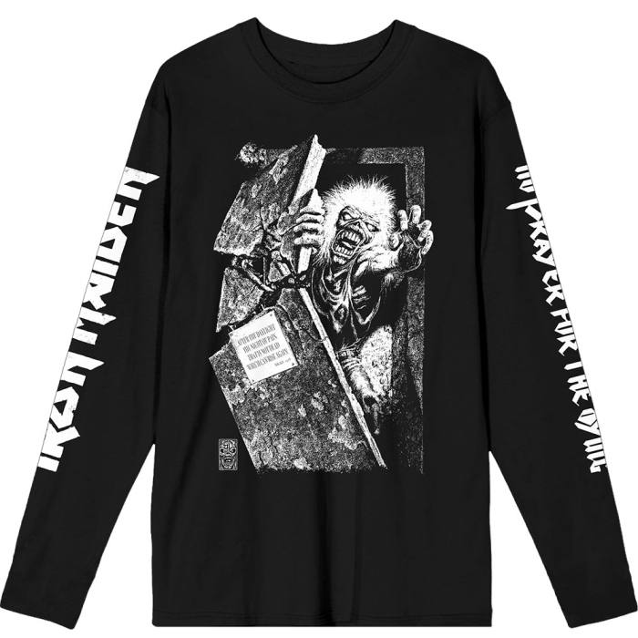 Iron Maiden Unisex Long Sleeve T-Shirt: No Prayer Grave Isolated 221244