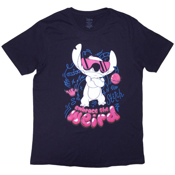 Disney Lilo & Stitch Embrace The Weird T-Shirt (Navy Blue) 221565