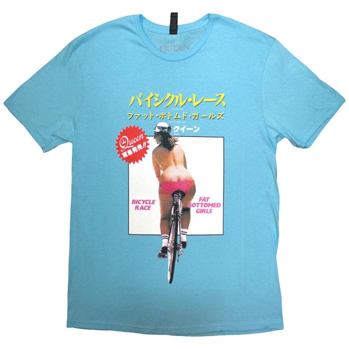 Queen Unisex T-Shirt: Fat Bottomed Girls (modra) 222934