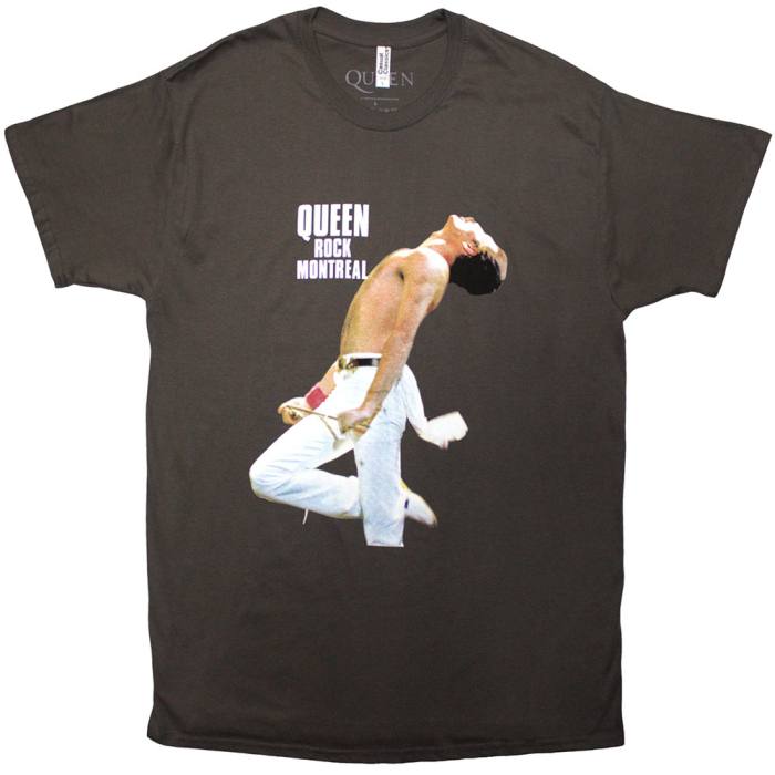 Queen Unisex T-Shirt: Rock Montreal (Charcoal Grey) 222964