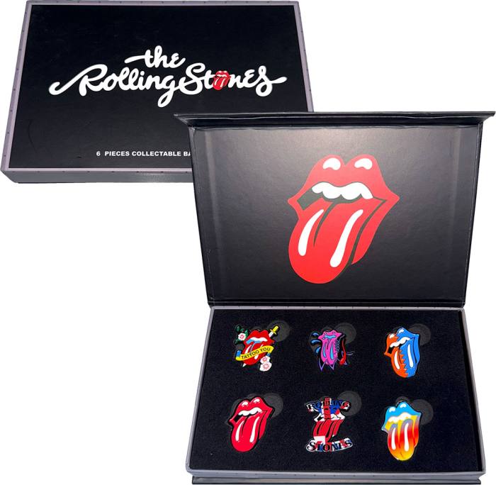 The Rolling Stones Pin Badge Set Tongues Evolution 1 223155