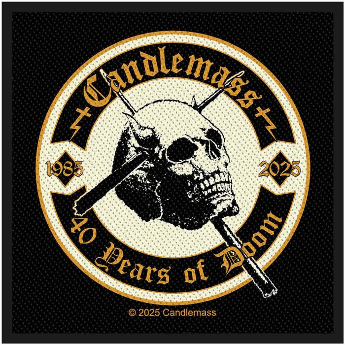 Candlemass Woven Patch: 40 Years Of Doom 223525