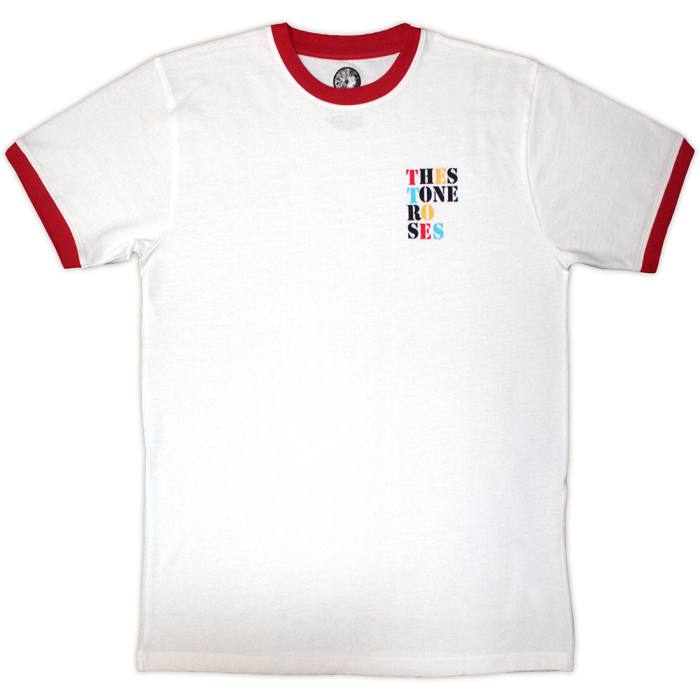 The Stone Roses Unisex Ringer T-Shirt: Side Text Ringer (bela) 223665