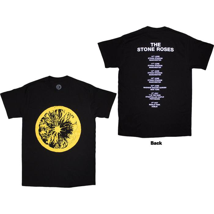 The Stone Roses Unisex T-Shirt: Tour 2016 (črna, potisk spredaj in zadaj) 223677