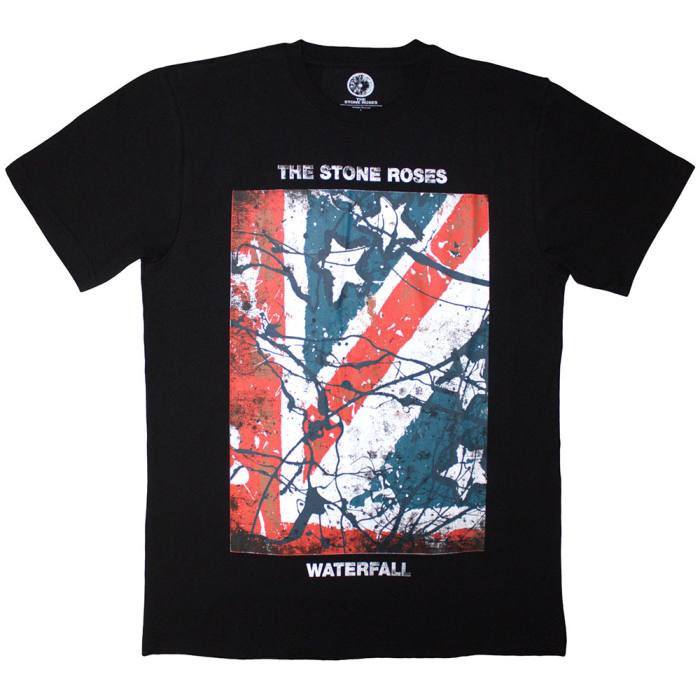 The Stone Roses Unisex T-Shirt Waterfall (črna, jumbo potisk) 223683