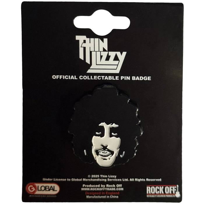 Pin Badge Thin Lizzy Phil Portrait 223859