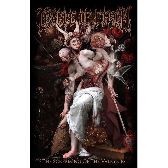 Cradle Of Filth Tekstilni Poster: Screaming Of The Valkyries 223917
