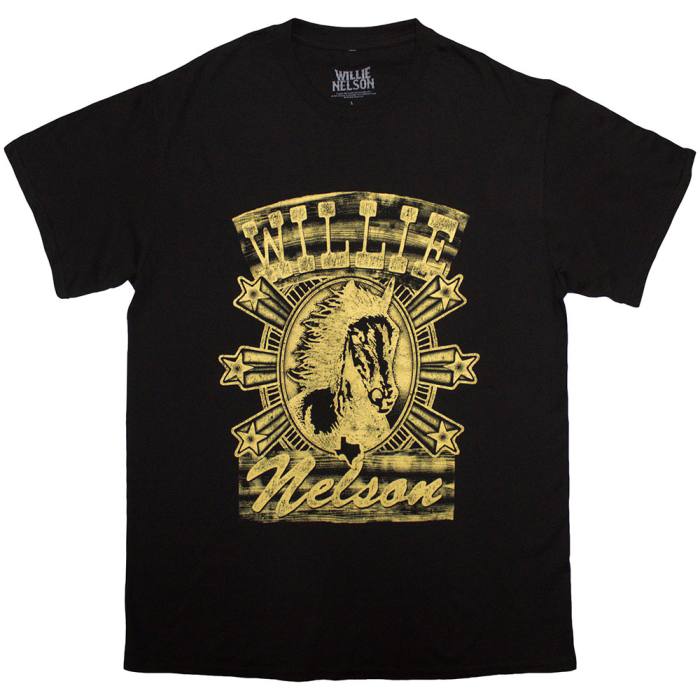 Willie Nelson Unisex T-Shirt: Horse (črna) 224083