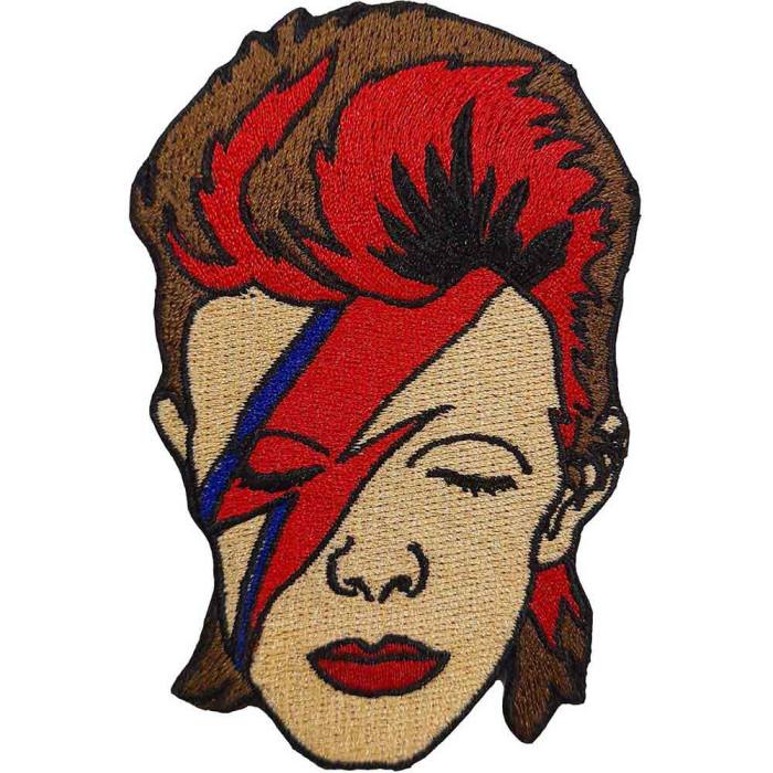 David Bowie Standard Patch: Ziggy Face 228772
