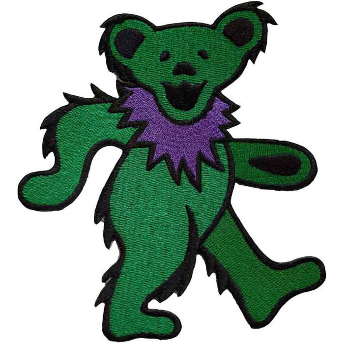 Grateful Dead Standard Patch: Green Dancing Bear 233504