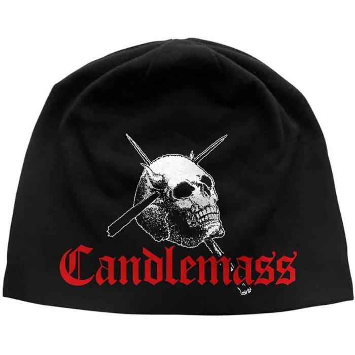Candlemass Unisex Beanie Hat: Skull & Logo 234634