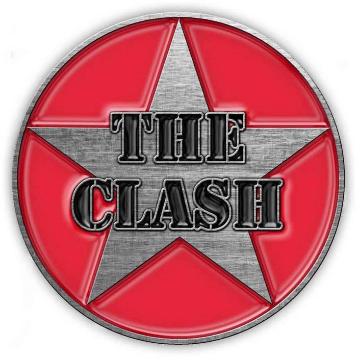 The Clash Pin Badge: Military Logo 240529