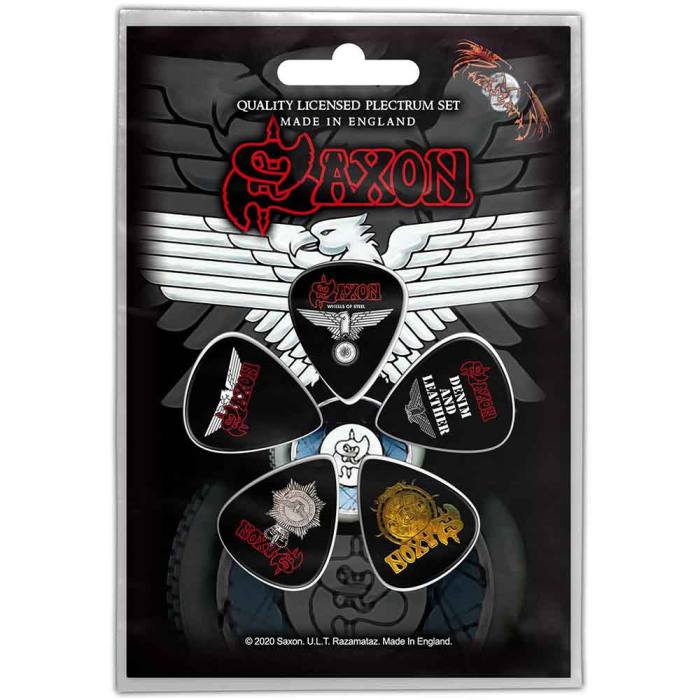 Saxon Plectrum Pack: Wheels Of Steel 241374
