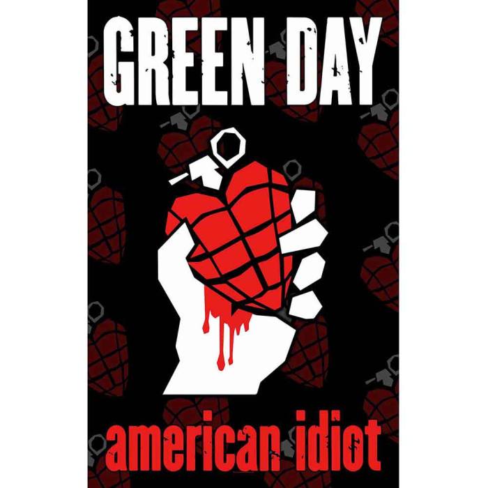 Green Day tekstilni poster – American Idiot 246772