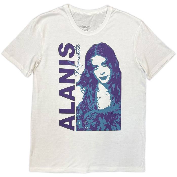 Alanis Morissette Unisex T-Shirt Portrait Photo (bela) 248287
