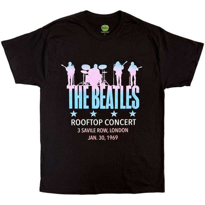 The Beatles Unisex T-Shirt: Rooftop Concert Savile Row (Black) 248244