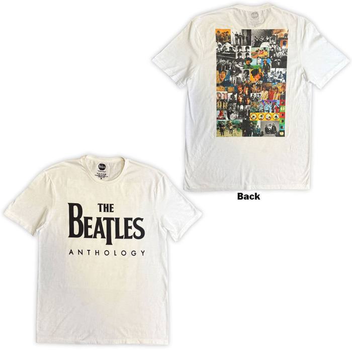 The Beatles Unisex T-Shirt: Anthology (White, Back Print) 248372