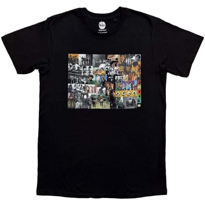 The Beatles Unisex T-Shirt: Collage Montage (Black) 248378