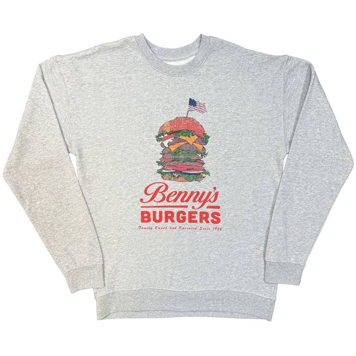 Stranger Things Unisex Sweatshirt: Benny's Burger (Siva) 248502
