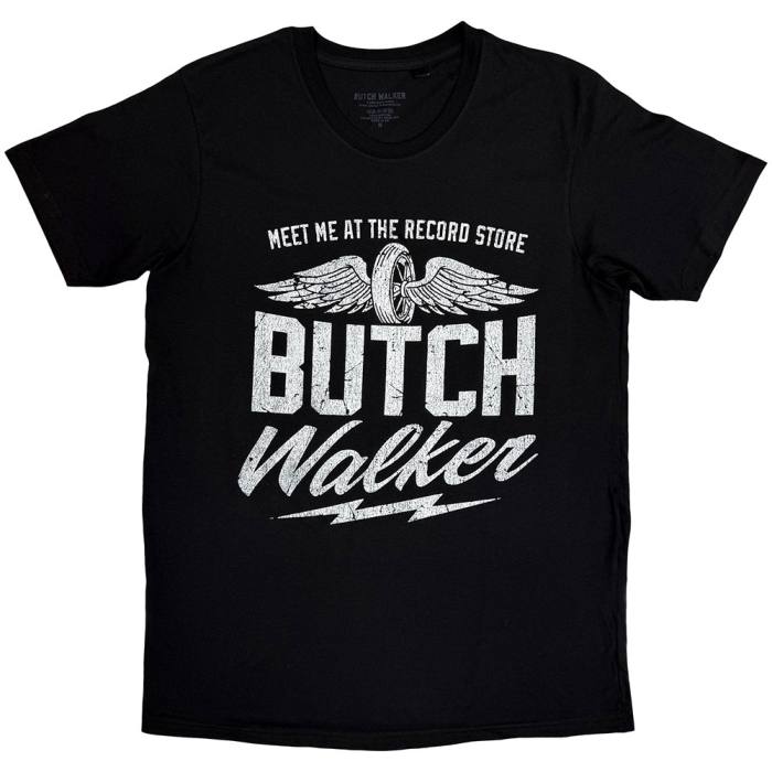 Butch Walker Unisex T-Shirt: Wings Wheel (Black) 248700