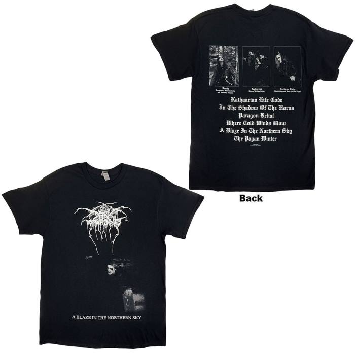 Darkthrone Unisex T-Shirt: A Blaze In The Northern Sky (Black) 248854