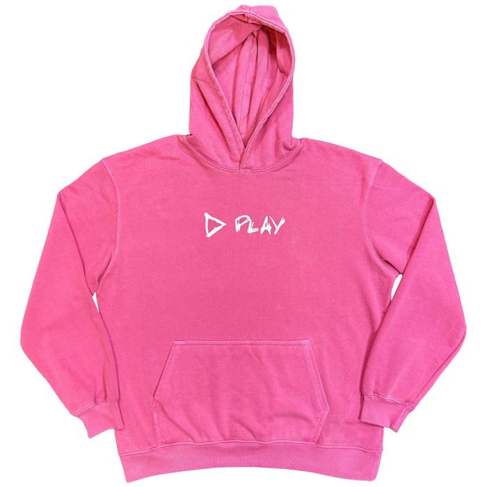 Ed Sheeran Unisex Pullover Hoodie: Play Logo (Roza) (Ex-Tour) 248940