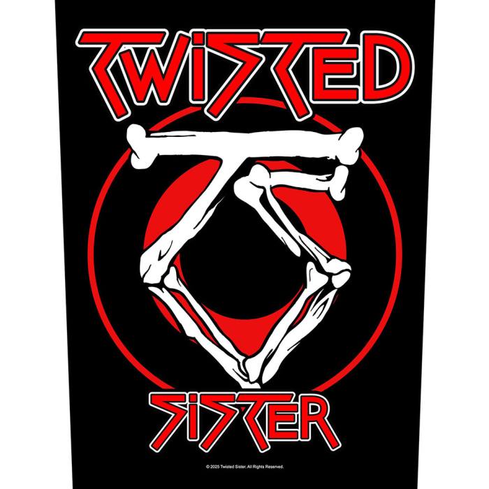 Twisted Sister Back Patch: Circular Logo 249940