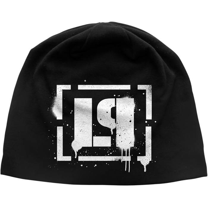 Linkin Park Unisex Beanie Hat: Spray Logo JD Print (Črna) 249961