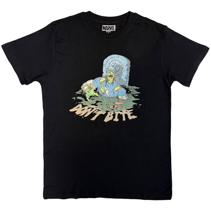 Marvel Comics Unisex T-Shirt: Captain America Zombie (Črna) 249291