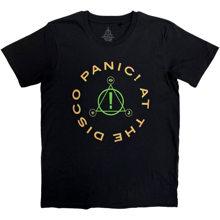 Panic! At The Disco Unisex T-Shirt: Triangle Circle (Black) 249420