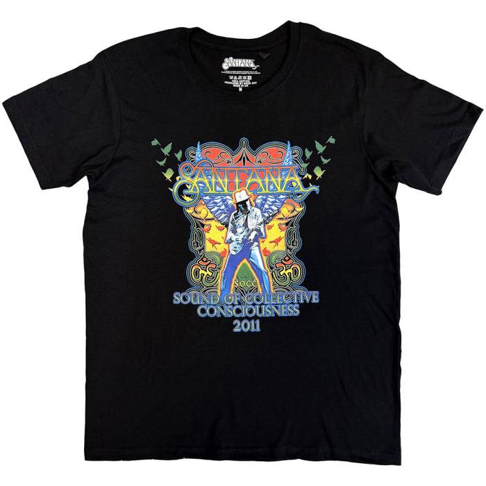Santana Unisex T-Shirt: Collective Consciousness Tour '11 (črna) 249628