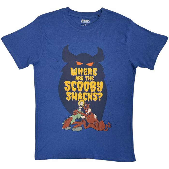 Scooby Doo Unisex T-Shirt: Scooby Snacks (Modra) 249685