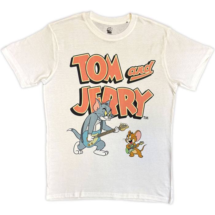 Tom & Jerry Unisex T-Shirt: Playing Guitar (Bela) 249816