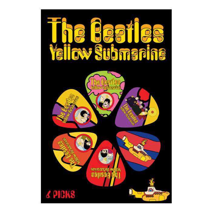The Beatles Plectrum Pack: Yellow Submarine Multi 6-Pack (Multicolour) 249921